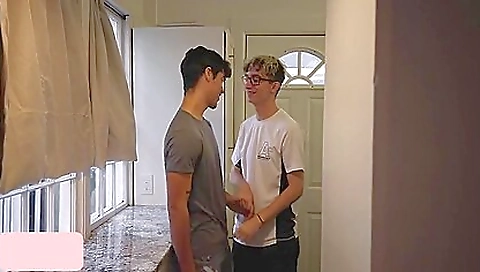 Cute blonde girl fucked by three guys